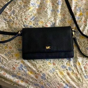 Black wallet purse